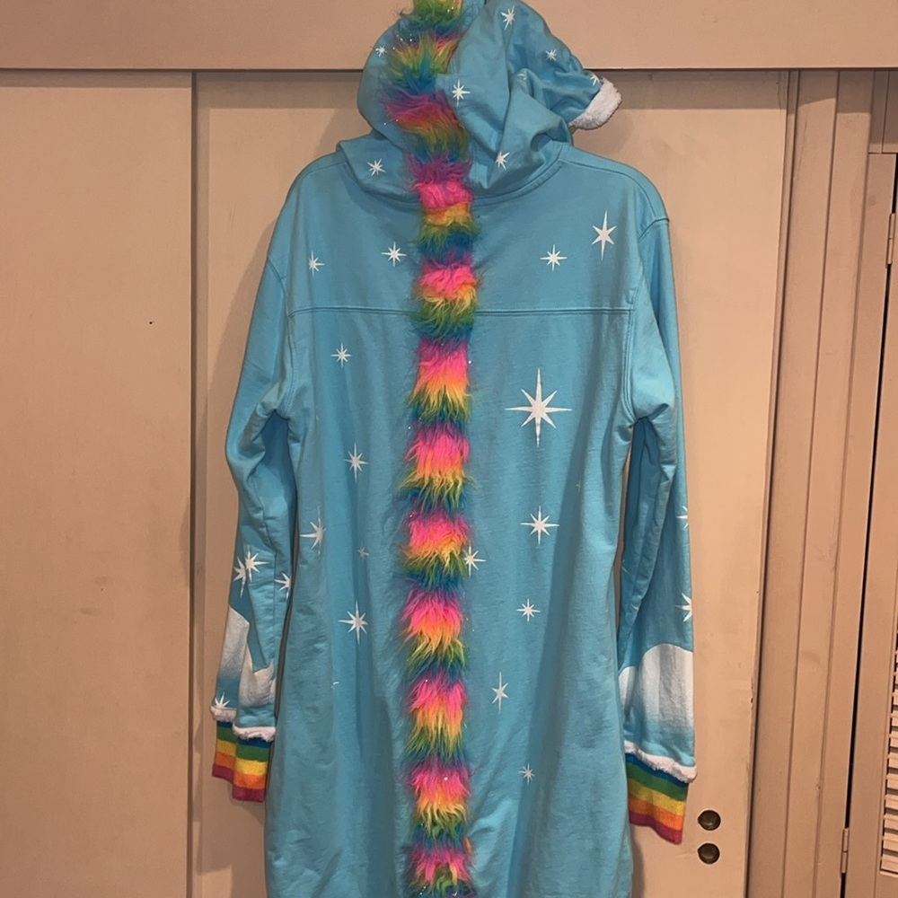 Tipsyelves Size Xl Rainbow Unicorn Onesie, Zipper… - image 8